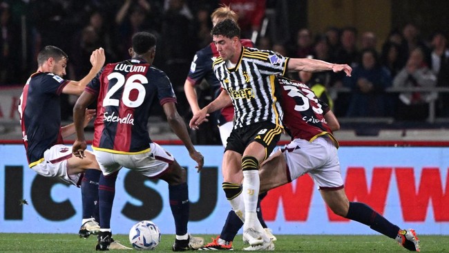 Drama Enam Gol Warnai Duel Juventus Lawan Bologna di Liga Italia