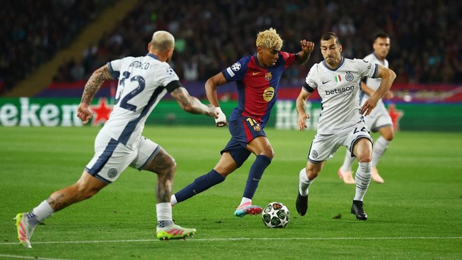 Bentrok Barcelona vs Inter di Liga Champions Diwarnai 6 Gol: Skor Imbang 3-3