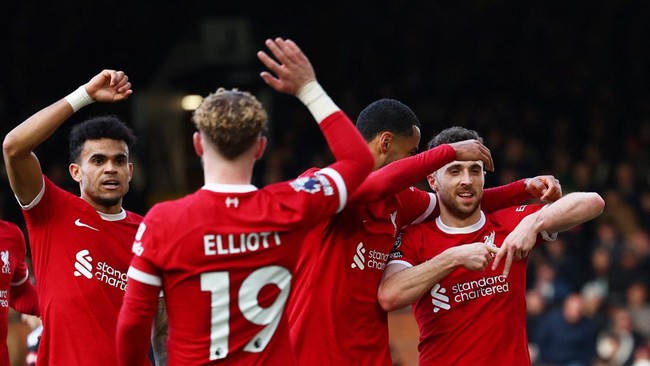Tekuk Fulham, Liverpool Tempel Arsenal di Puncak Klasemen Liga Inggris