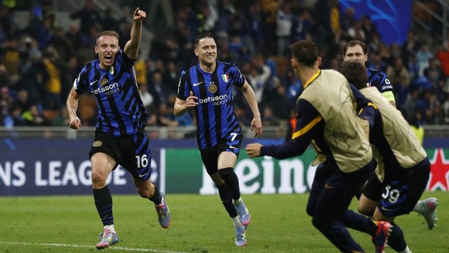 Inter Milan ke Final Liga Champions Usai Hajar Barcelona 4-3
