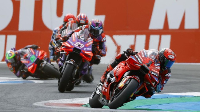 Bagnaia Tak Terbendung, Marquez Finis Keempat MotoGP Belanda