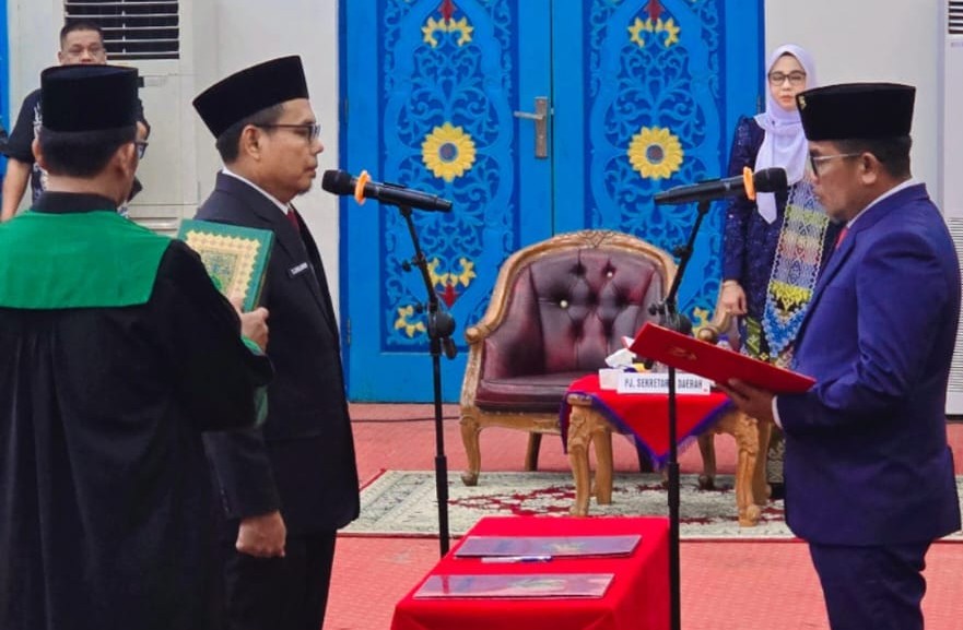 Tengku Zulfan Resmi Jadi Sekda Pelalawan
